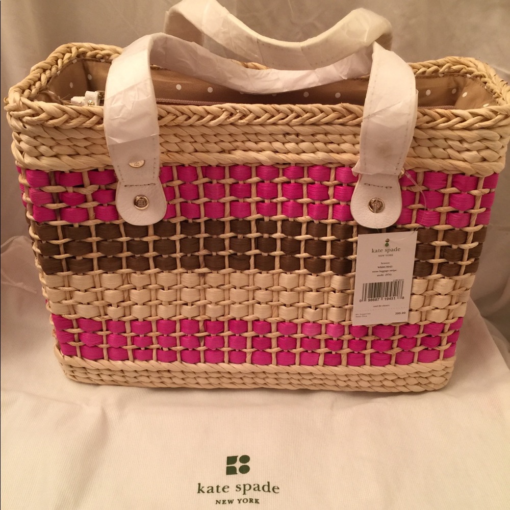 * Authentic Kate Spade Straw Tote *